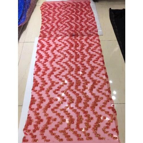 Stock 5yards HQ031# gules flash powder lace fabric for bridal wedding dress/sawing Free shipping