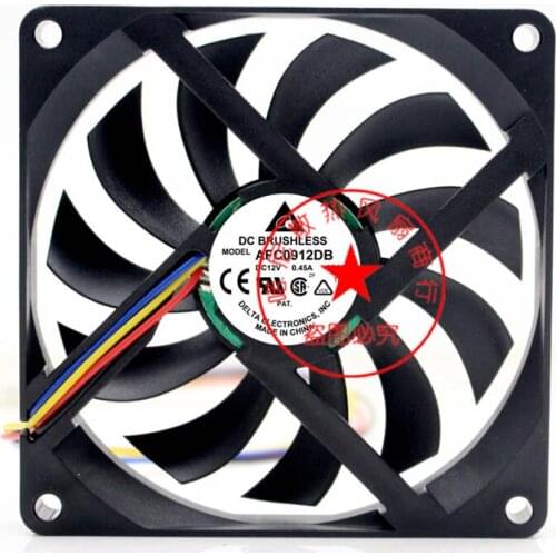 New original AFC0912DB 9CM 9015 12V 0.45A four-wire PWM speed control CPU ultra-thin chassis fan