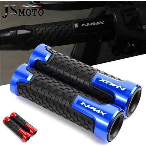 High Qualit NMAX Motorcycle CNC Rubber 7/8''22mm For YAMAHA NMAX 125 NMAX125 2014-2020 Handle Bar Hand Grips Handlebar Set