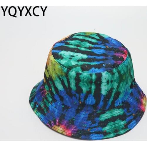 YQYXCY Flat Top Bucket Hat Men Women Unisex Hip Hop Fishing Hat Female Male Outdoor Kpop Suncreen Sunshade Bob Cap Gorros New
