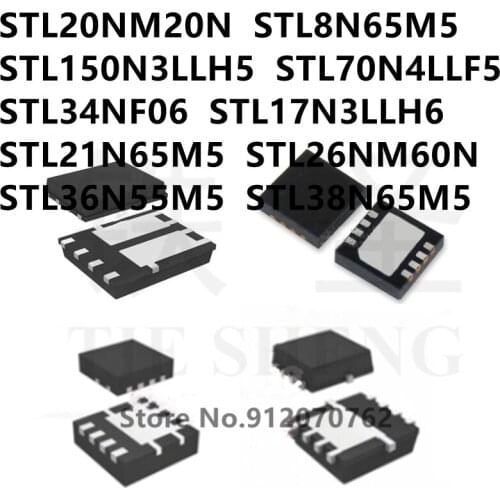 10PCS STL20NM20N STL8N65M5 STL150N3LLH5 STL70N4LLF5 STL34NF06 STL17N3LLH6 STL21N65M5 STL26NM60N STL36N55M5 STL38N65M5