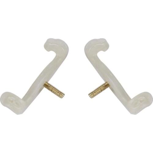 2Pcs Violin 3/4 and 4/4 Size Violin Adjustable Shoulder Rest Rubber Feet Musical Instruments High Quality Violin Accessories