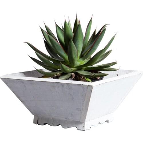 2017 New 3Pcs/Set Full Size Wooden European style Planter Flower Pots Home Office Garden Wedding Decor Free Shipping