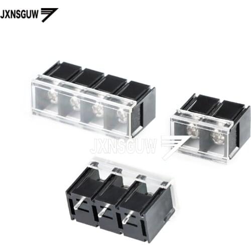 5PCS KF48S-9.5-4P straight insert protection cover 9.5mm spacing fence type wiring terminal side foot