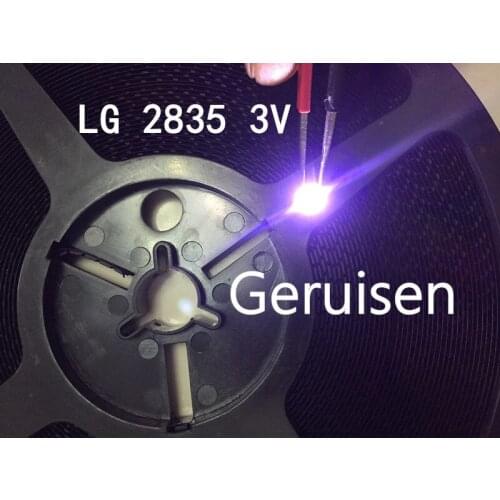 500PCSFOR LG Original LED LCD TV backlight lamp beads lens 1W 3v 3528 2835 cool white light bead