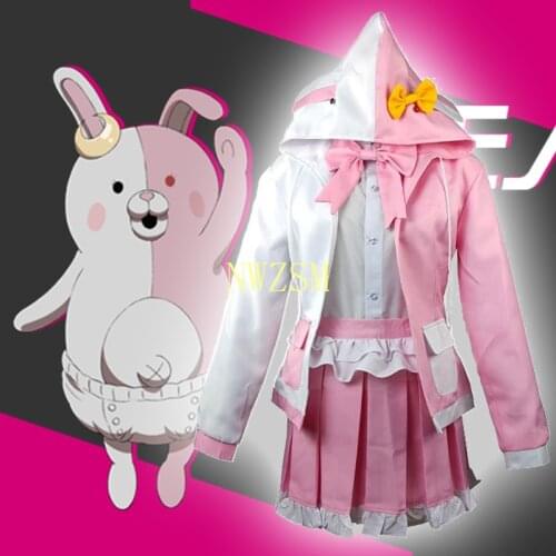 Anime Danganronpa 2 Goodbye Despair Cosplay Costumes Monomi Uniforms Halloween Party