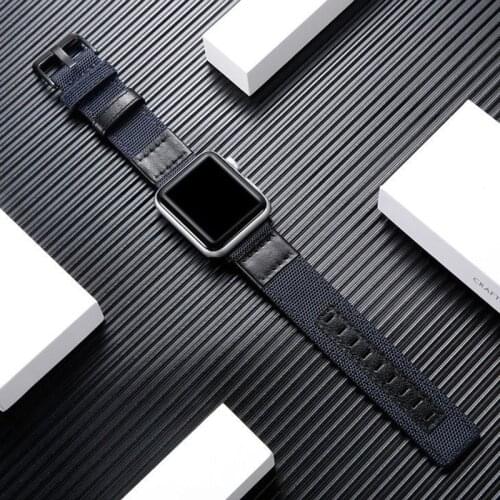 Carouse-correa de piel de vaca Crazy para Apple Watch, hecha a mano, Serie de gomillas SE/6/5/4/3/2/1 42mm 38mm, correa de cuero