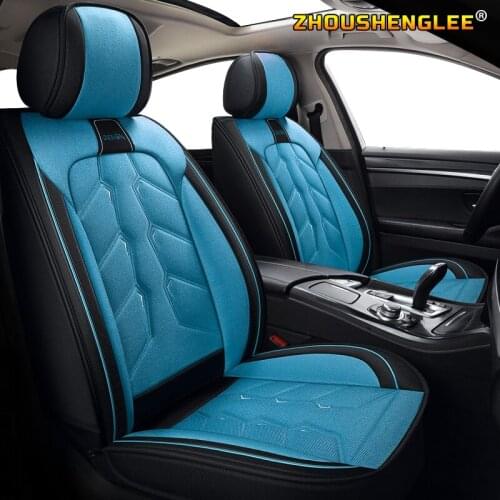 ZHOUSHENGLEE flax Cartoon auto seat covers for Ford mondeo Focus 2 3 kuga Fiesta Edge Explorer fiesta fusion car accessory