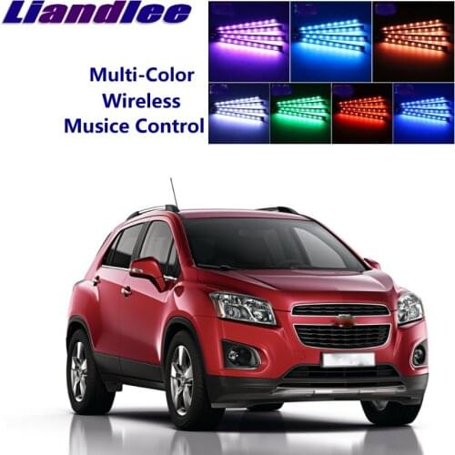LiandLee Car Interior Floor Decorative Atmosphere Seats Accent Ambient Neon light For Chevrolet Trax Tracker