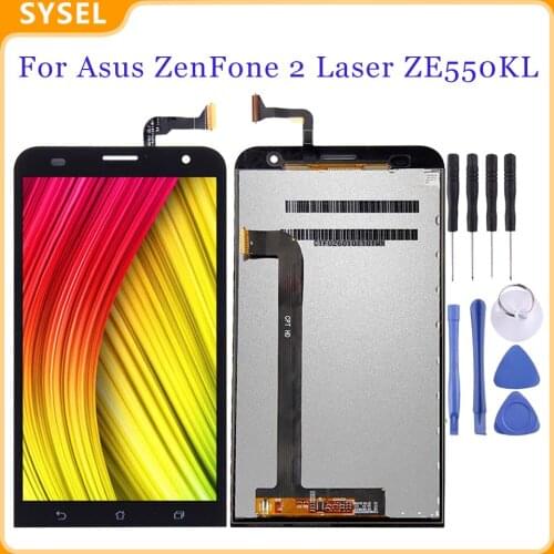 For Asus ZenFone 2 Laser ZE550KL Z00LD LCD Display Digitizer Touch Screen Sensor Assembly + Frame 1280*720 Replacement