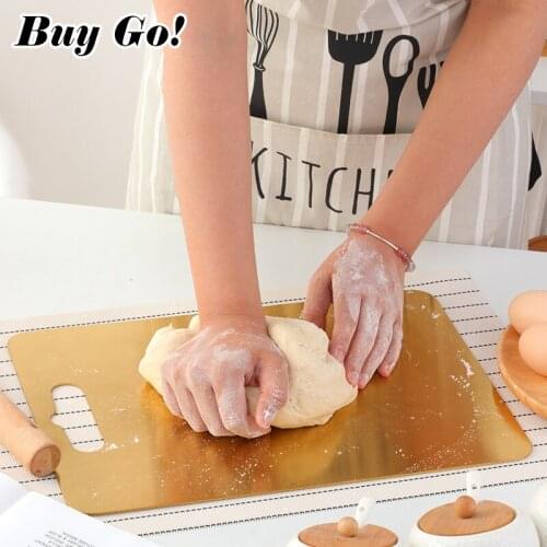 1PC 304 Stainless Steel Durable Non-Slip Cutting Board Kitchen Chopping Blocks Multi-purpose Cutting Boards Vegetable Meat Tools