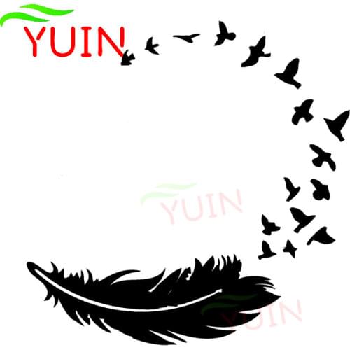 Toba Fashion Sticker Car Personalized Car Window Decoration PVC Waterproof Sunscreen Decal Black/White/Red/Laser/Silver