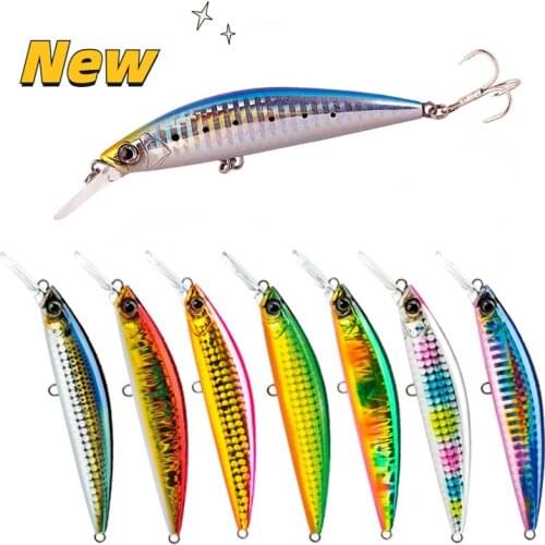 2021 NEW Minnow Fishing Lures 70mm16g Deep Diving Crankbait Whopper Plopper Bass Artificial Hard Bait Sea Fishing Accessories