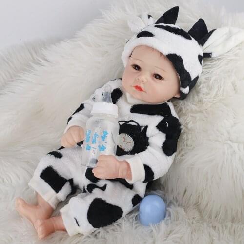 Reborn Baby Doll 20 Inches Lifelike Newborn Baby Silicone Vinyl Doll Gift Toy for Children