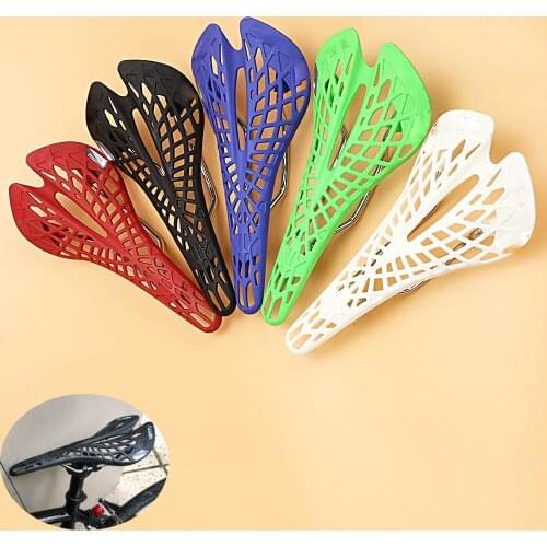 5 Colors Ultra-Strong Polymer Reinforcement Plastic Bike Seat Mountain Road Bicycle Hollow Out Saddle Seat Cycling Accessory