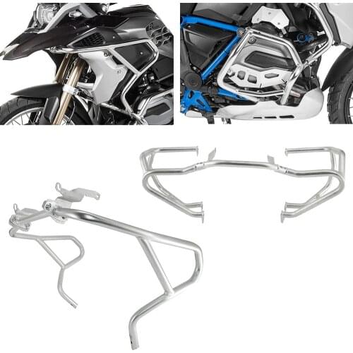 Motorcycle Upper & Lower Engine Highway Guard Crash Bar Bumper Frame Protection For BMW R1200GS R 1200 GS R1200 LC 2013-2019