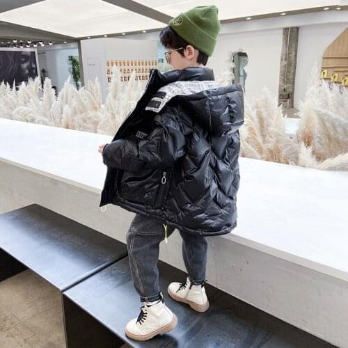 Winter Parkas Jacket Childrens Clothing for Boys Girls Baby Clothes Thicken Top Jacket Toddler Kids Cotton Clothes Hooded Coat