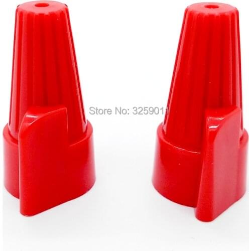 1PCS Double Wings Screw On Wire Connectors P 13 Red 18 - 8 AWG Nylon Electrical Wire Twist Nut Connector Terminals Cap
