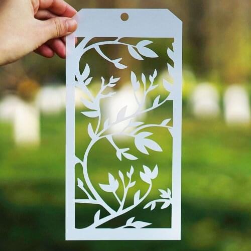 12*24 cm Leaf Stencil for Scrapbooking Painting album Paper Card Making Craft Decorative Embossing Template