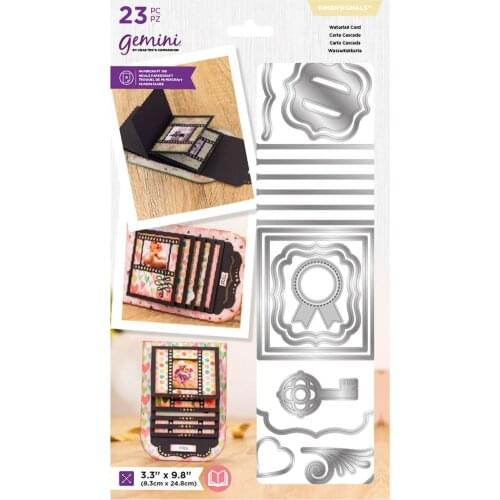 2021 AliliArts Metal Cutting Dies Waterfall Card diy Scrapbooking Photo Album Decorative Embossing PaperCard Crafts Die