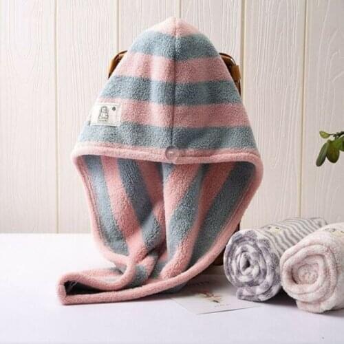 25*65cm Women Towels Bathroom Microfiber Towel Solid Dry Hair Towels for Adults Super Absorbent Quick-drying Shower Cap
