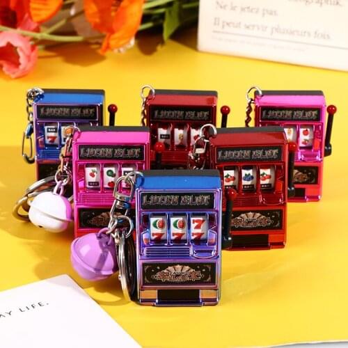 Keychain Toy Fruit Machine Slot Machine Key Chain Fun Creative Car Jewelry Key Chain Jewelry