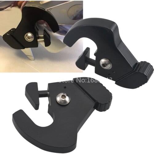 Black Motorcycle Sissy Bar Luggage Rack Docking Latch Latches Clips Kit For Harley Glide Road King Softail Sportster 883 1200