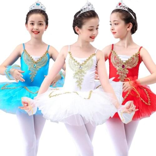 Songyuexia Childrens Ballet Dance Skirt Little Swan Sequin Girls ballet professional dance Dress Soft Yarn Skirt for kid