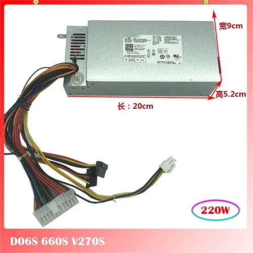 For Power Supply for DELL D06S 660S V270S H220AS-01 L220AS-00 220W 100% Tested Before Shipping