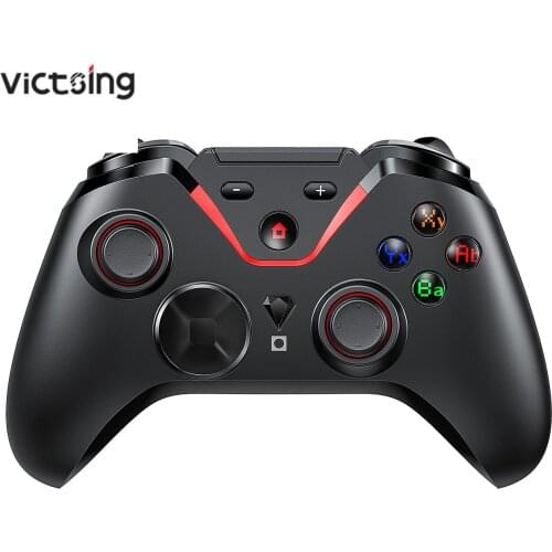 VicTsing PUBG Controller Wireless Bluetooth Gamepad Mobile Android Rechargeable Switch Controller With Phone Holder For Game