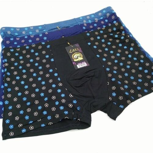 New Boxer Cheap Man Mens Wholesale Milk Fiber/Polyester Blends Underwear Panties Mulity Print Boxers Underpants Boxers HSNNK-001