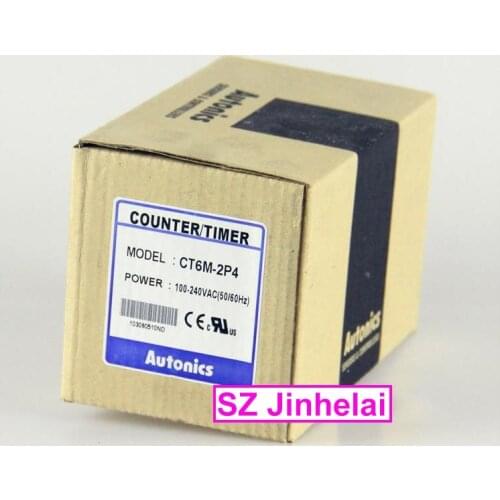 100%New and original CT6M-2P4(CT6-2P) Autonics Count relay 100-240VAC Counter/timer счетчик гейгера счетчик моточасов