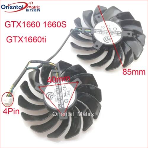 PLD09210S12HH 85mm 12V 0.40A 4Pin VGA Fan For MSI GTX1660 1660S 1660ti VENTUS XS Video Graphics Card Cooler Cooling Fan
