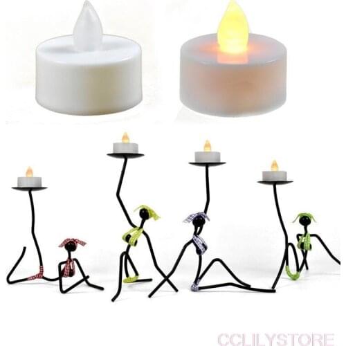 1 Pieces African Bikini Girl Candlestick Romantic Character Abstract Figure Candle Holder Home Decorations