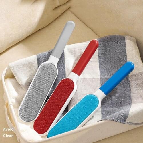 Protable Manual Lint Remover Brush Two-Side Anti-Static Clothes Sheet Dust Cleaning Tools Pet Fur Cleaner Pet Hair Remover