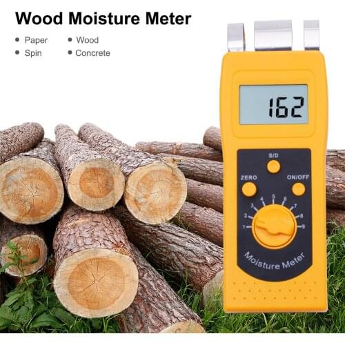 DM200W Inductive Wood Moisture Analyzer Measuring Wood Product Moisture Tester Meter Change Portable Wood Moisture Test Tool