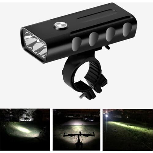 Practical Bicycle Light T6/L2 Rechargeable Portable Bicycle Light 3.7V Flashlight Durable Bicycle Headlights 3.7V Flashlight