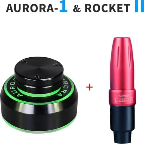 Tattoo Machine Professional Tattoo Kit Profession Rocket II Tattoo Pen With AURORA-I Tattoo Power Supply