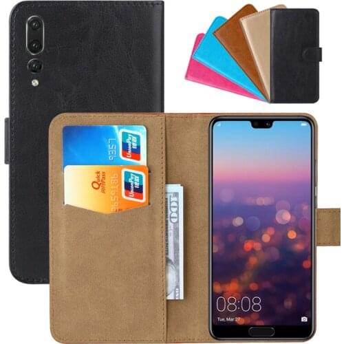 Luxury Wallet Case For Huawei P20 Pro PU Leather Retro Flip Cover Magnetic Fashion Cases Strap