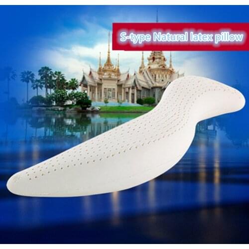 Boyfriend S-shaped Thailand Original Natural Latex Safety Pillow Memory Foam Pregnant Side Sleeping Leg Pillow Massage Pillows