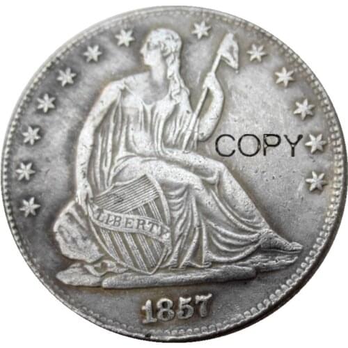US 1856-1864S Liberty Seated Half Dollar Silver Plated Copy Coins