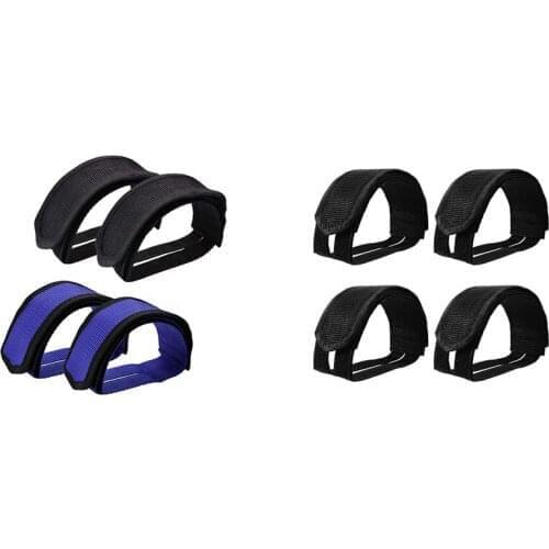Bike Pedal Straps,2 Pair Bicycle Feet Strap Pedal Toe Clips Straps Tape for Fixed Gear Bike