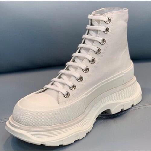 Women Fashion Sn 2021 Mixed Color Platform Shoes Women High Top Tenis Feminino Lace Up Designer Zapatos De Mujer