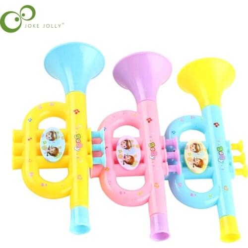 1Pcs Childrens Trumpet Toys Cartoon Plastic Playing Medium Musical Instrument Baby Musical Toys WYW