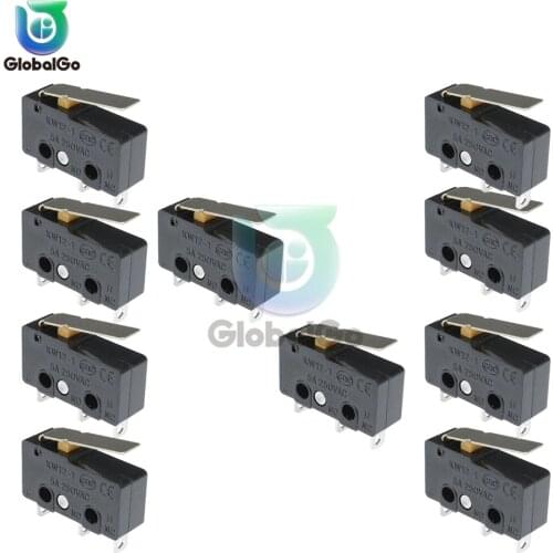 10pcs/Lot KW11-3Z Micro Switch 3PIN 5A 250V N/O N/C Mini Limit Tact Switch on off Switches Home Diy Accessories