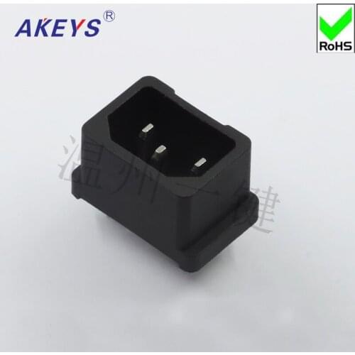 10 PCS AC-05B power outlet no ear type socket 10A250V DB apparatus black