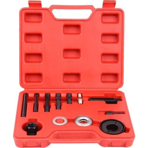 12Pc Steel Power Steering Pulley Puller Remover Installer Tool W/ Carry Case