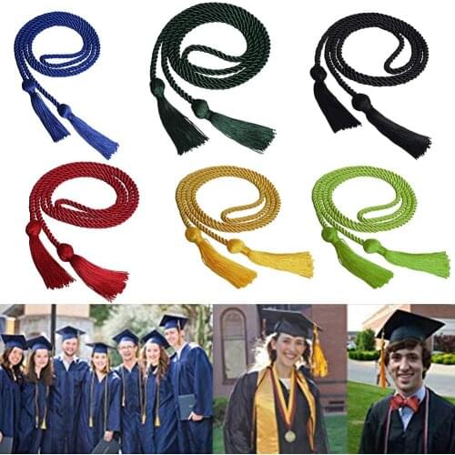 170cm Single Color Honor Cord Tassel Collage Graduates Graduation Stole Decor