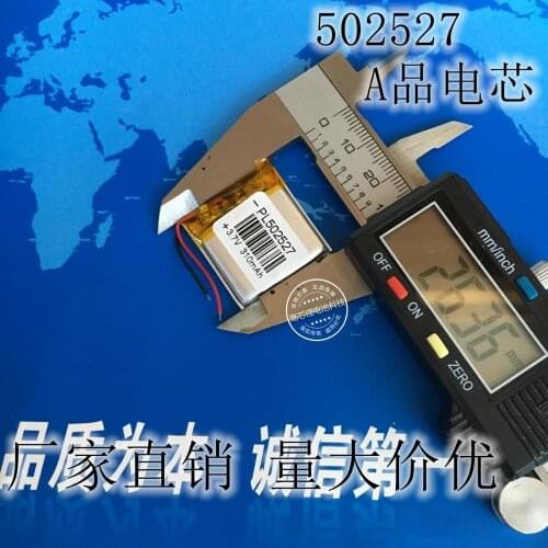 3.7V lithium polymer battery 502527 310mAh smart watches MP3 navigator steelmate toys Rechargeable Li-ion Cell