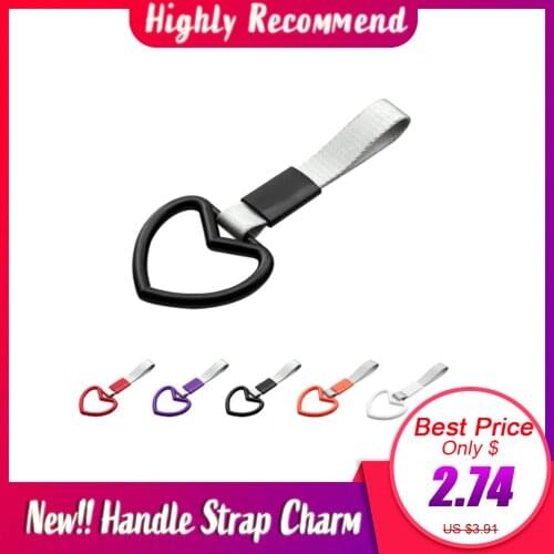 Auto Accessories Tsurikawa Ring Heart JDM Train Bus Handle Hand Strap Drift Charm Strap Drift PVC Plastic